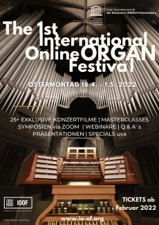 1. Internationales Online Orgelfestival 